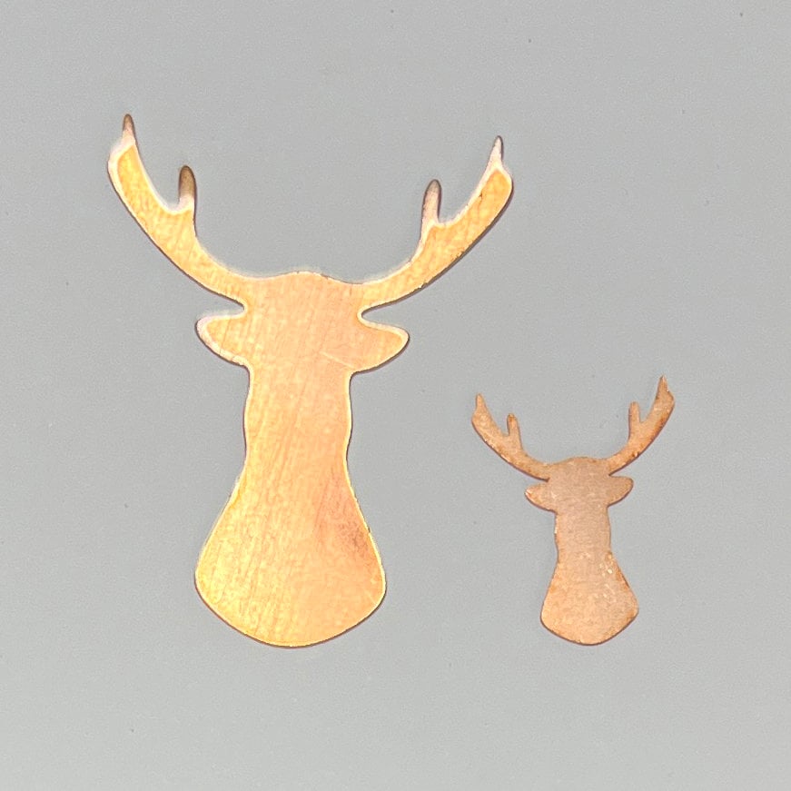 Copper - Sale 99# 20mm Christmas dear, Copper blank, solid copper, stamping blank, personalized 24 Gauge, Soid ,copper blank, raw copper