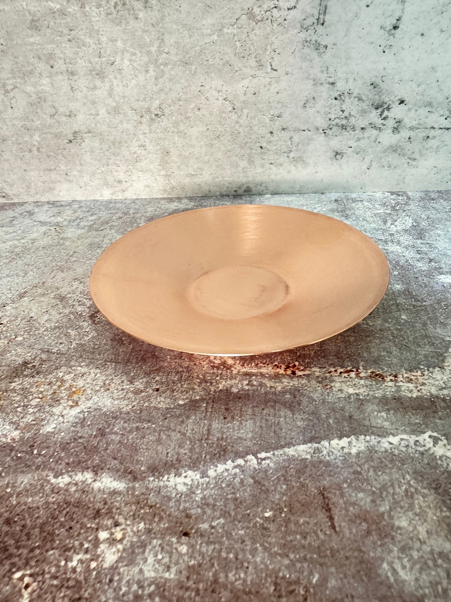 Copper Blanks - Raw Copper Solid Plate #5 size 150mm diameter\6" 21ga - 0.7mm thickness, height 0.75 in