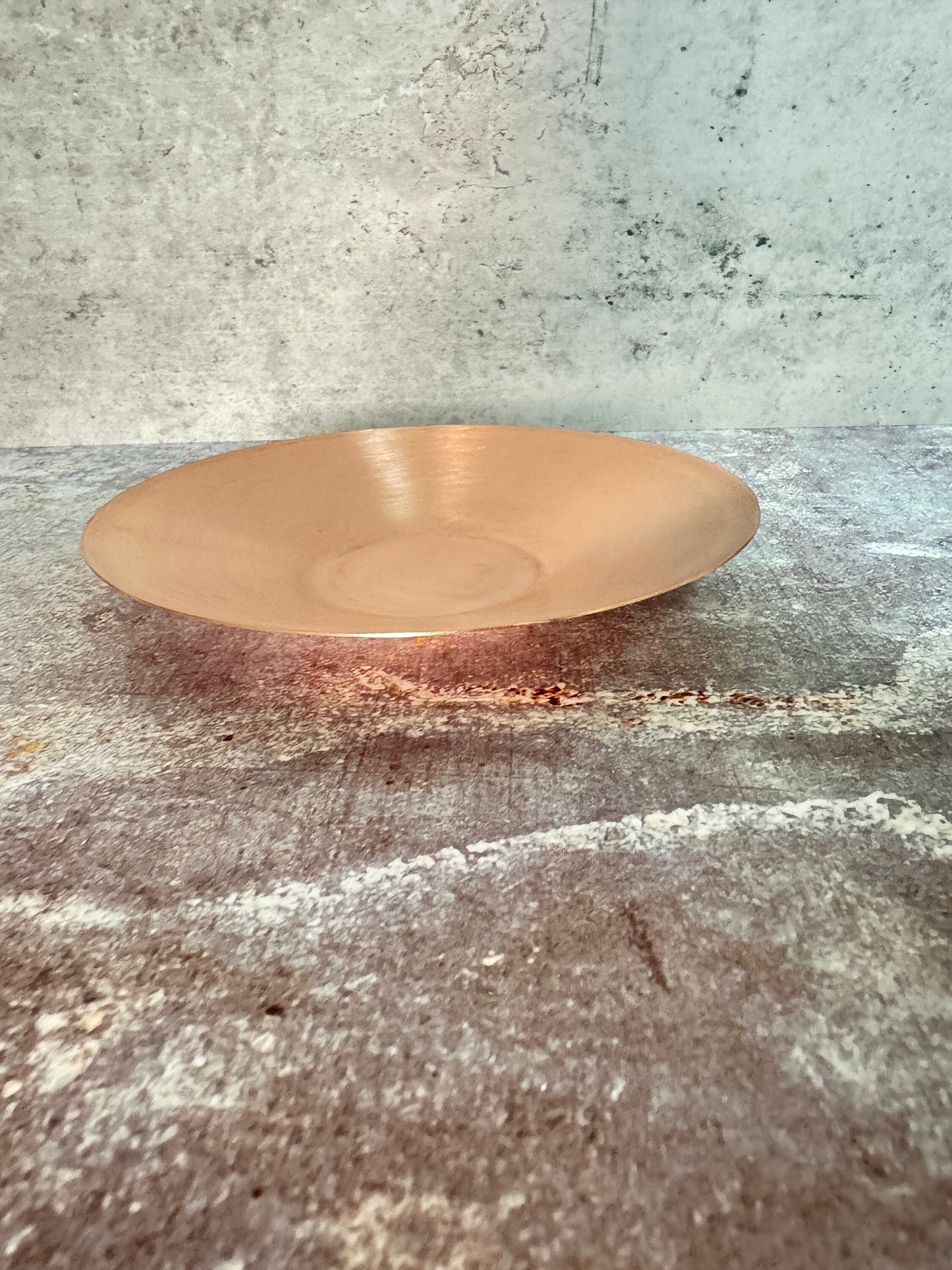 Copper Blanks - Raw Copper Solid Plate #5 size 150mm diameter\6" 21ga - 0.7mm thickness, height 0.75 in
