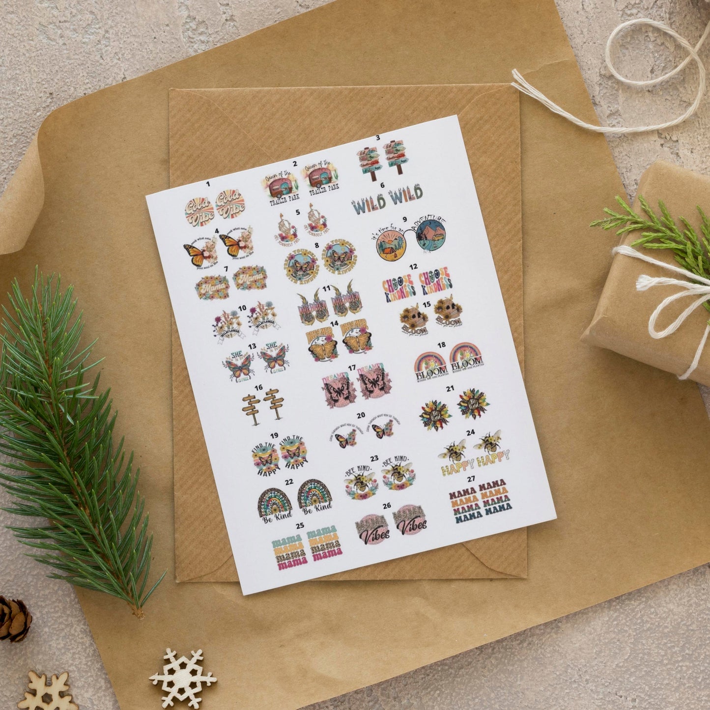 Decals, Ceramic decals - Enamel Decal - Fusible Decal - Glass Fusing Decal ~ Waterslide Decal 4001