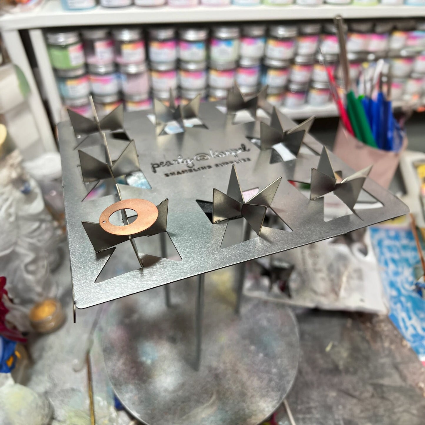 Enameling Supplies Octet Stand for Torch and Kiln Fired Enameling