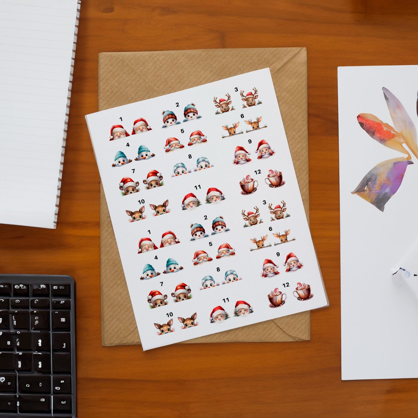 Decals, Christmas Ceramic decals - Enamel Decal - Fusible Decal - Glass Fusing Decal ~ Waterslide Decal 11101