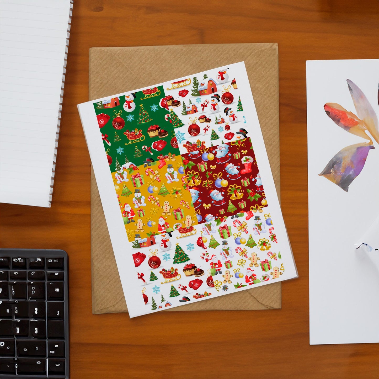 Decals, Christmas Ceramic decals - Enamel Decal - Fusible Decal - Glass Fusing Decal ~ Waterslide Decal 11104