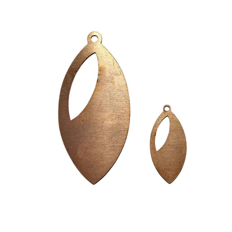 24 Gauge Copper Blanks, Metal Stamping Blank, Solid Raw Copper Charms, Copper Stamping Tags, Personalized Necklace, Bracelet, Earring Charm