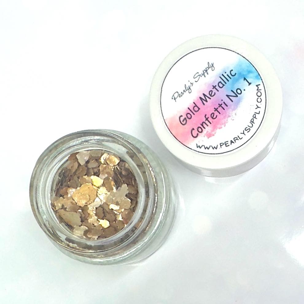 Gold and Silver Metallic Confetti for Enamel, Glass Beads, and Jewelry Making – Sparkling Gold Flakes for Kiln and Torch Firing