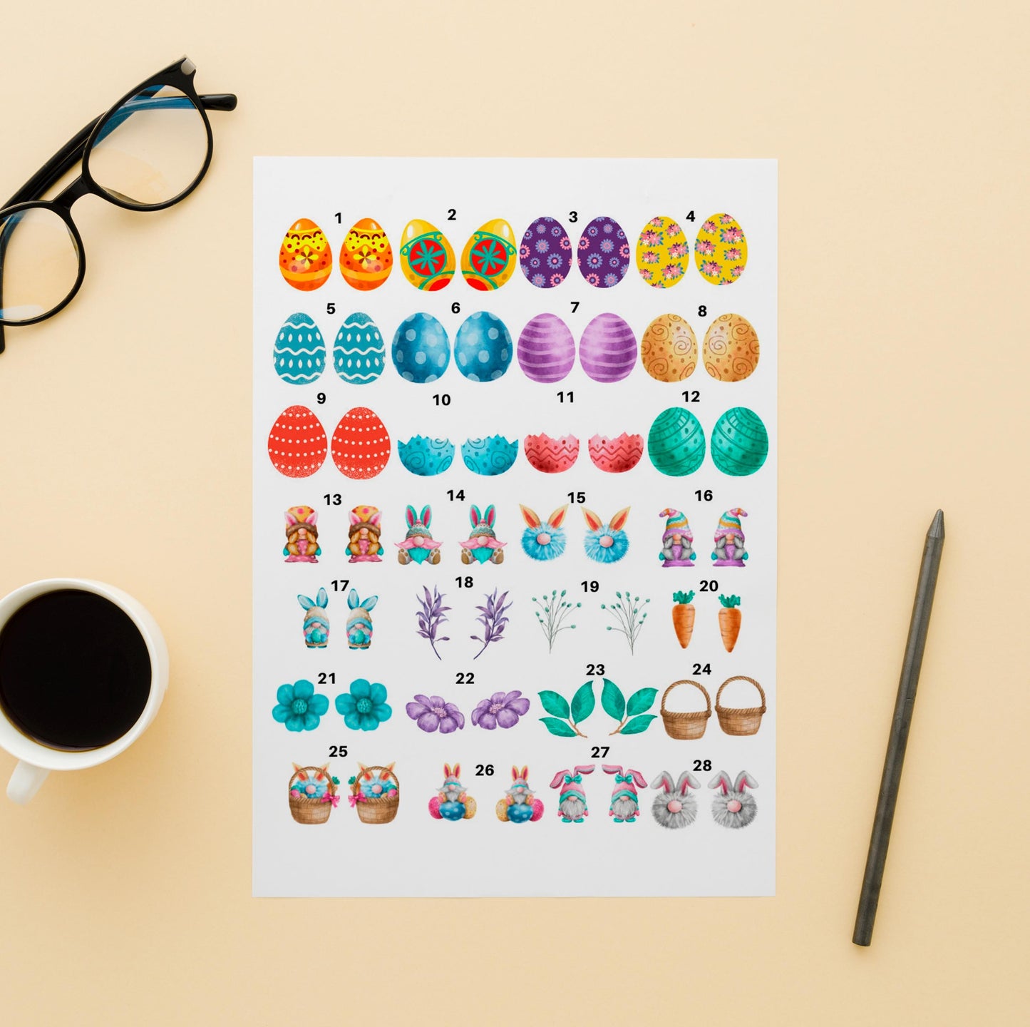 Decals, Gnome Easter Ceramic decals - Enamel Decal - Fusible Decal - Glass Fusing Decal ~ Waterslide Decal 4014