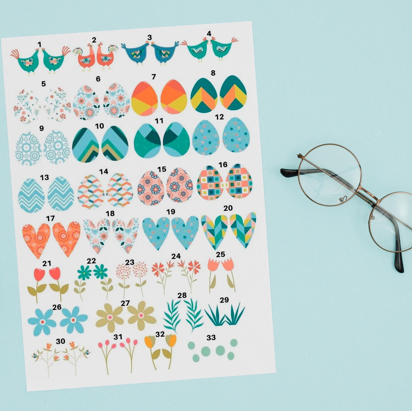 Decals, Easter Chickens Ceramic decals - Enamel Decal - Fusible Decal - Glass Fusing Decal ~ Waterslide Decal 2017