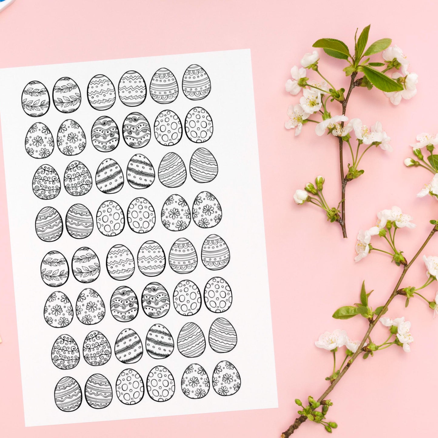 Decals, Easter Eggs Ceramic decals - Enamel Decal - Fusible Decal - Glass Fusing Decal ~ Waterslide Decal 4016