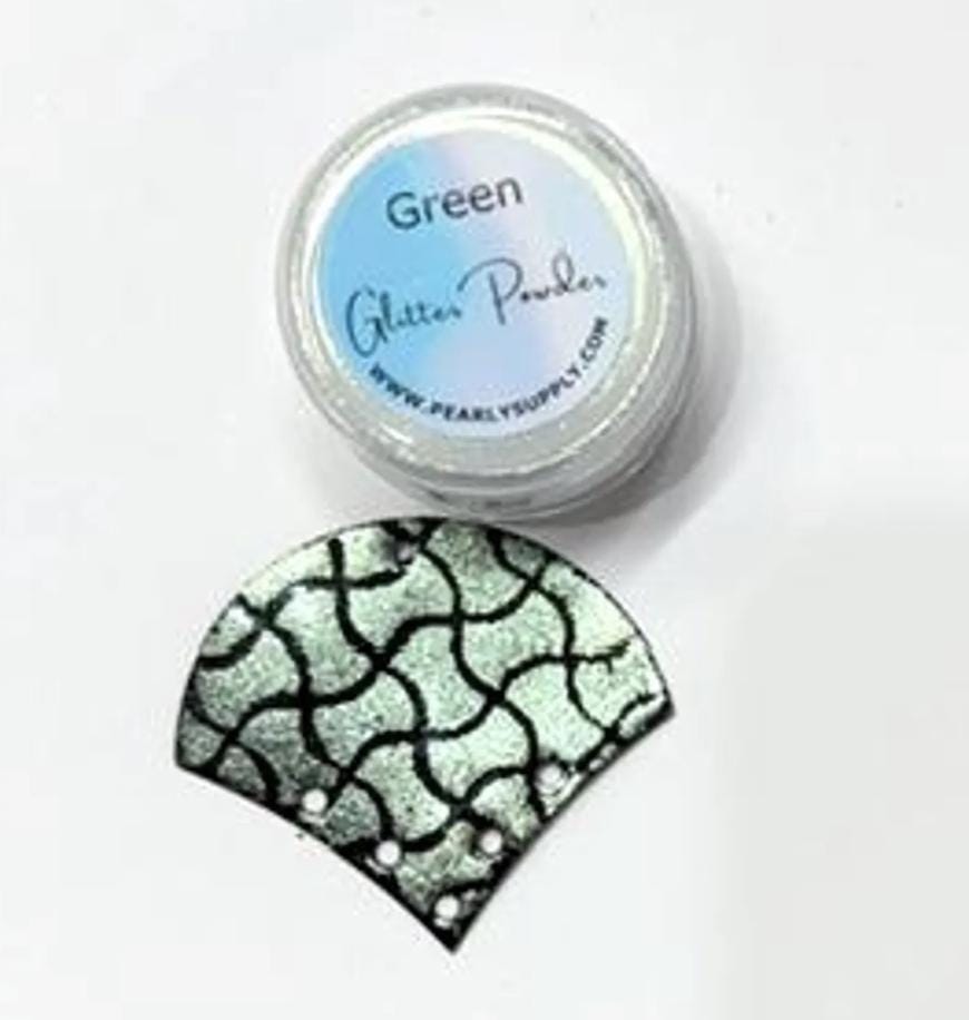 Blue Chameleon Glitter Powder - LEAD FREE- Iridescent Shifting Colors for Art, Enameling, and DIY Projects