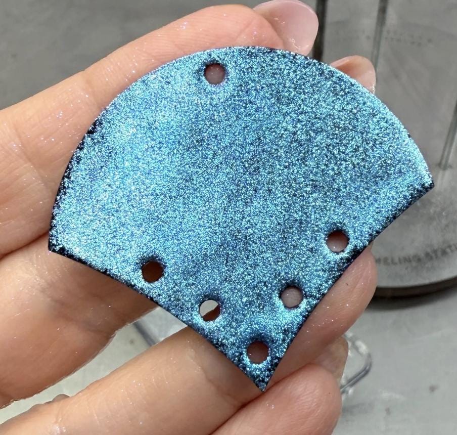 Turquoise Chameleon Glitter Powder - LEAD FREE - Iridescent Shifting Colors for Art, Enameling, and DIY Projects