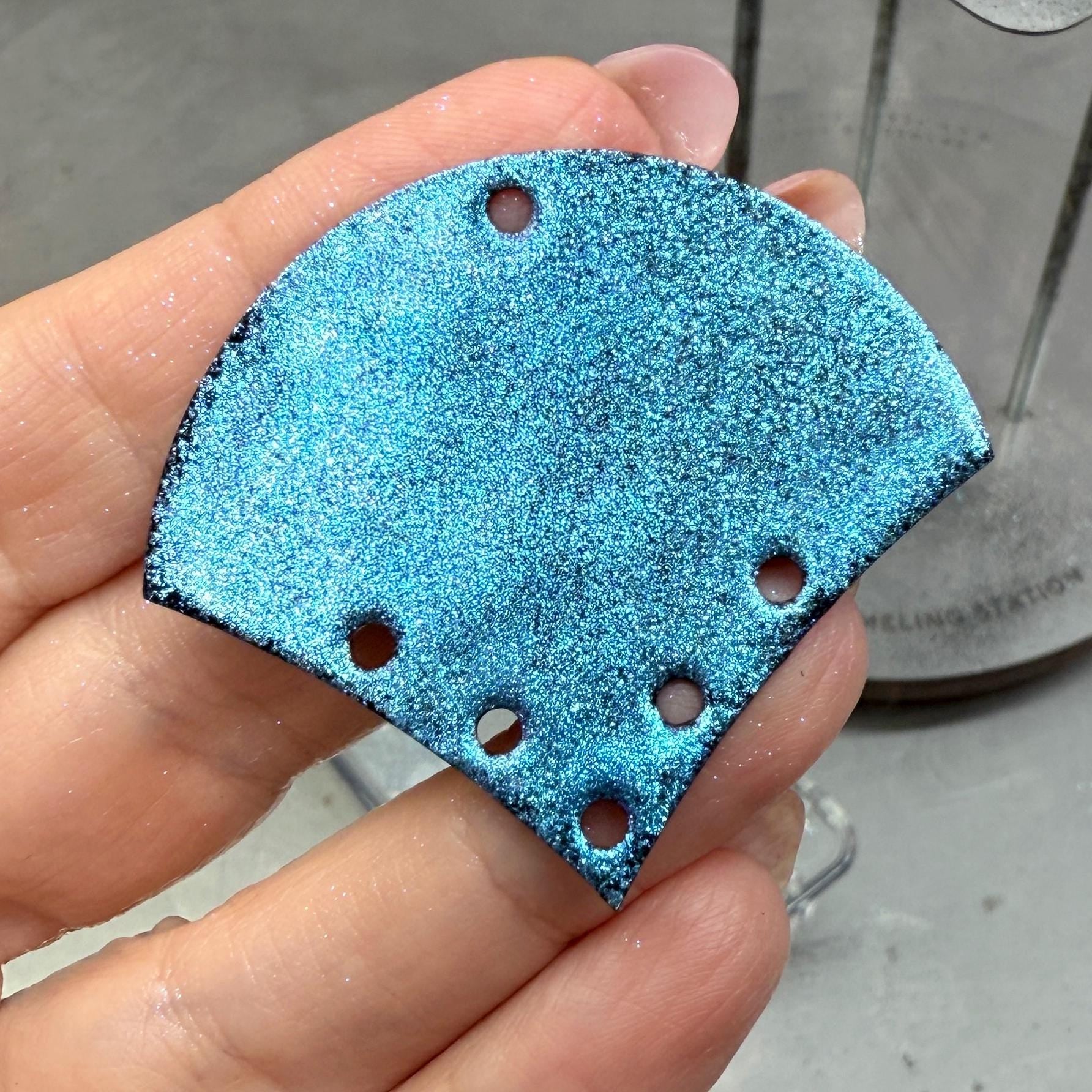 Blue Chameleon Glitter Powder - LEAD FREE- Iridescent Shifting Colors for Art, Enameling, and DIY Projects