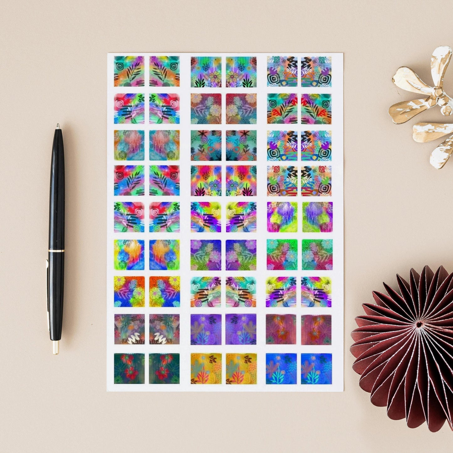 Decals, Ceramic decals - Enamel Decal - Fusible Decal - Glass Fusing Decal ~ Waterslide Decal #3015