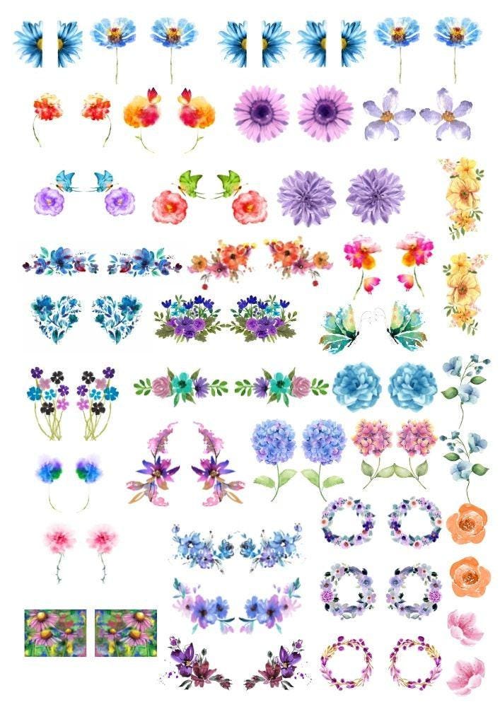 Decals, Ceramic decals - Enamel Decal - Fusible Decal - Glass Fusing Decal ~ Waterslide Decal - 3011