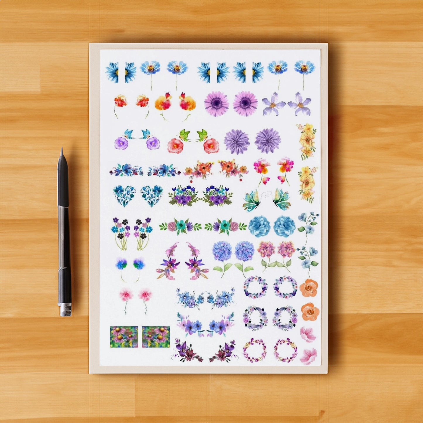 Decals, Ceramic decals - Enamel Decal - Fusible Decal - Glass Fusing Decal ~ Waterslide Decal - 3011