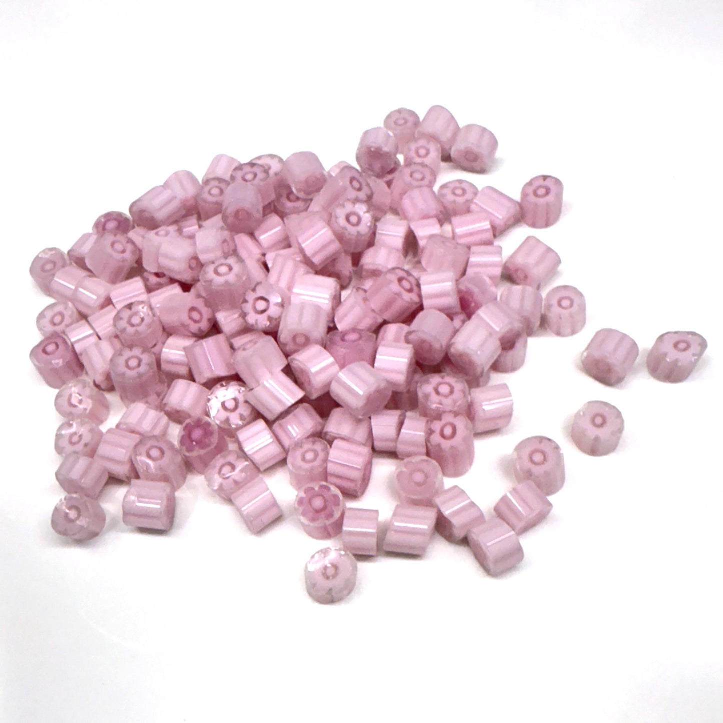 Glass Murrini – 1oz (28g) Mixed Slices | COE 104 | Lampwork, Enameling, Fusing, Jewelry Supplies - M612 - between 90-140 pcs 5-6mm