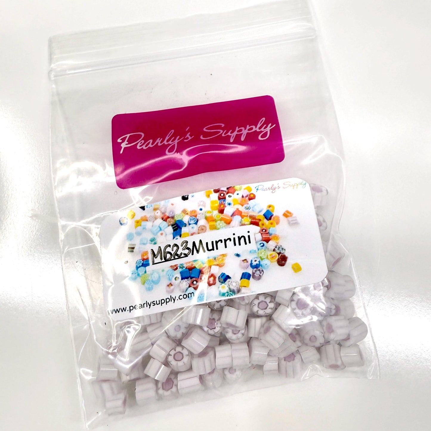 Glass Murrini – 1oz (28g) | COE 104 | Lampwork, Enameling, Fusing, Jewelry Supplies - M623- between 90-140 pcs 5-6mm