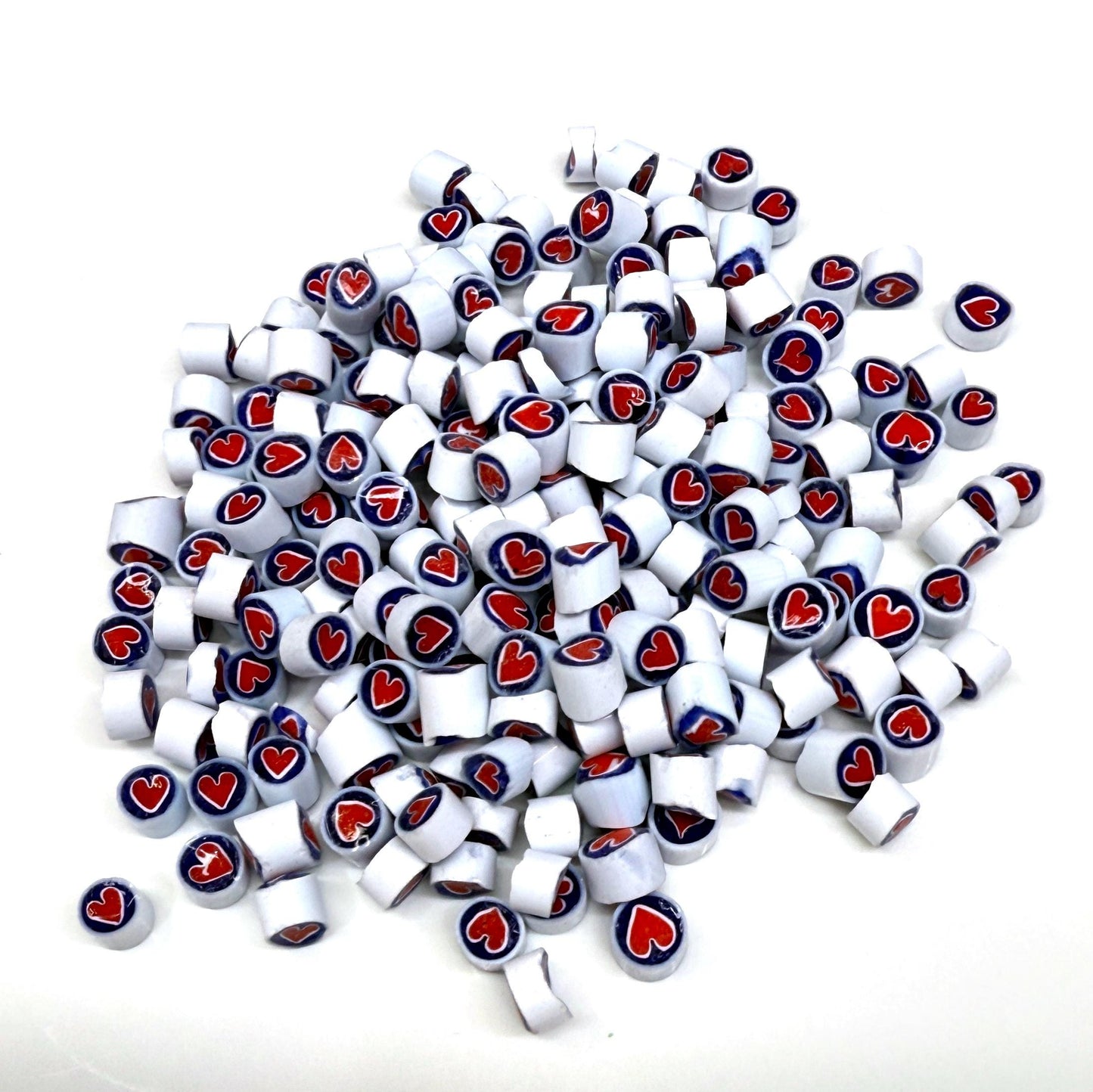 Glass Murrini – 1oz (28g) | COE 104 | Lampwork, Enameling, Fusing, Jewelry Supplies - M624- between 90-140 pcs 4-5mm