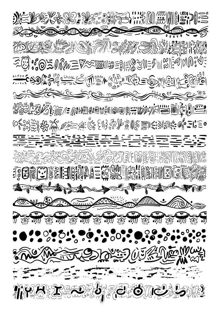 Decals, Abstract Pattern Ceramic decals - Enamel Decal - Fusible Decal - Glass Fusing Decal ~ Waterslide Decal - 2101