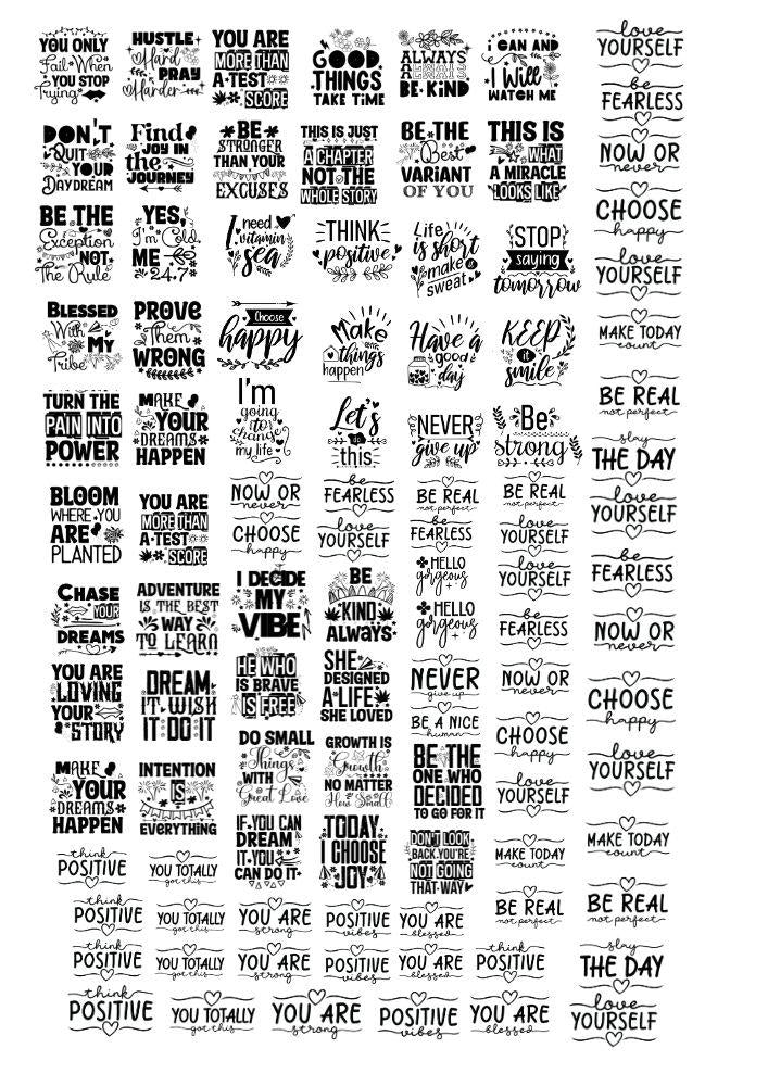 Decals, Motivational quotes, Ceramic decals - Enamel Decal - Fusible Decal - Glass Fusing Decal ~ Waterslide Decal 2106