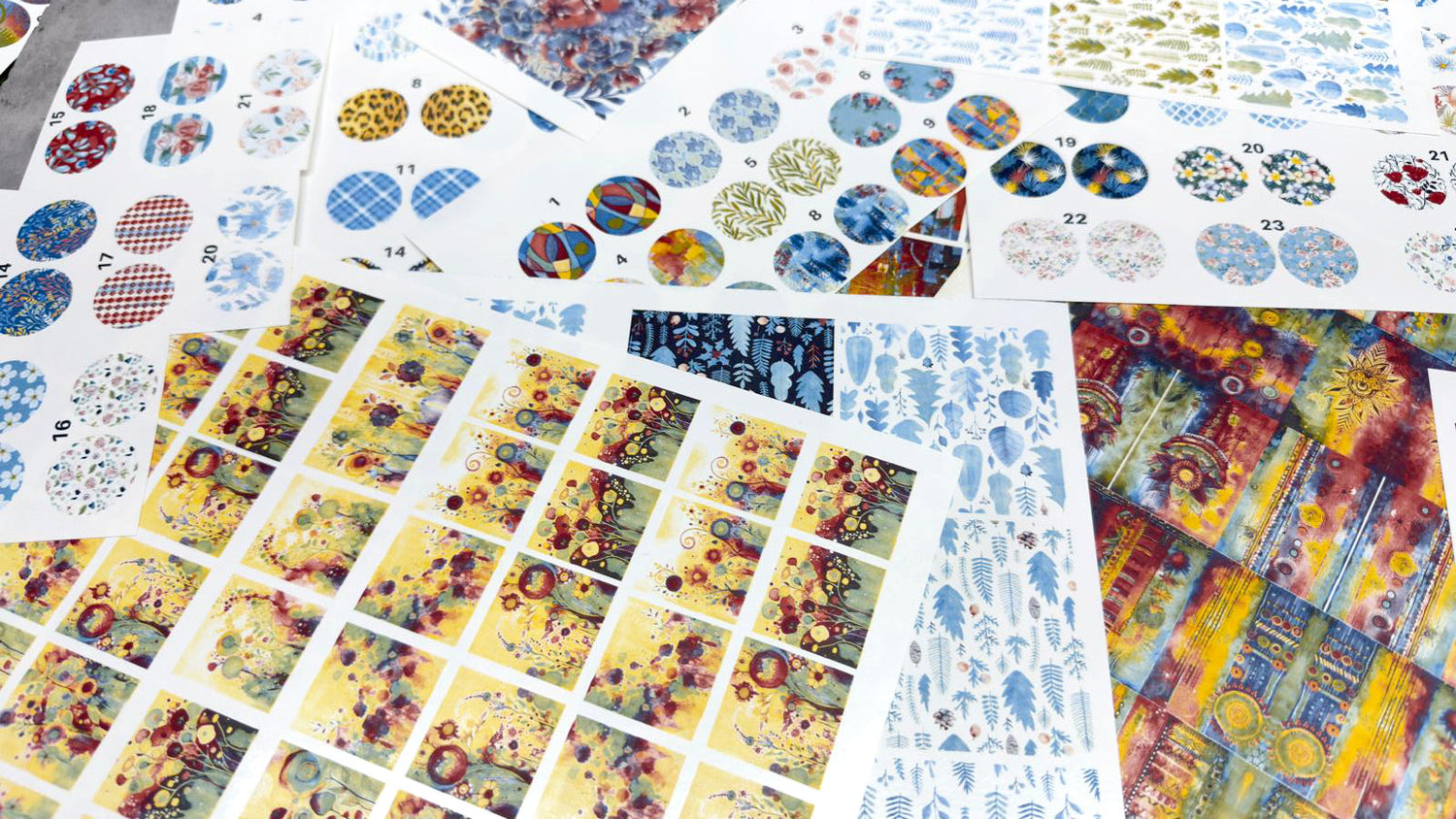 Water Slide Decals for Enameling, Ceramic & Glass