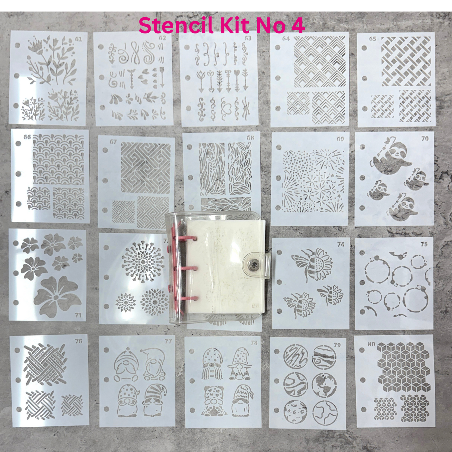 Enameling Supplies 20 Different Designs Stencils With Folder - great for adding enamel powders