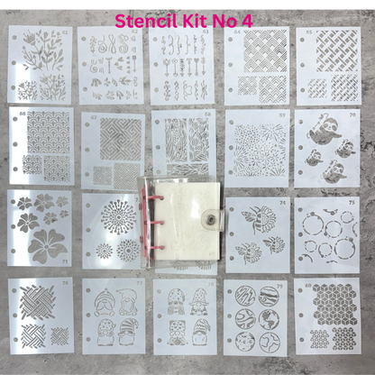 Enameling Supplies 20 Different Designs Stencils With Folder - great for adding enamel powders