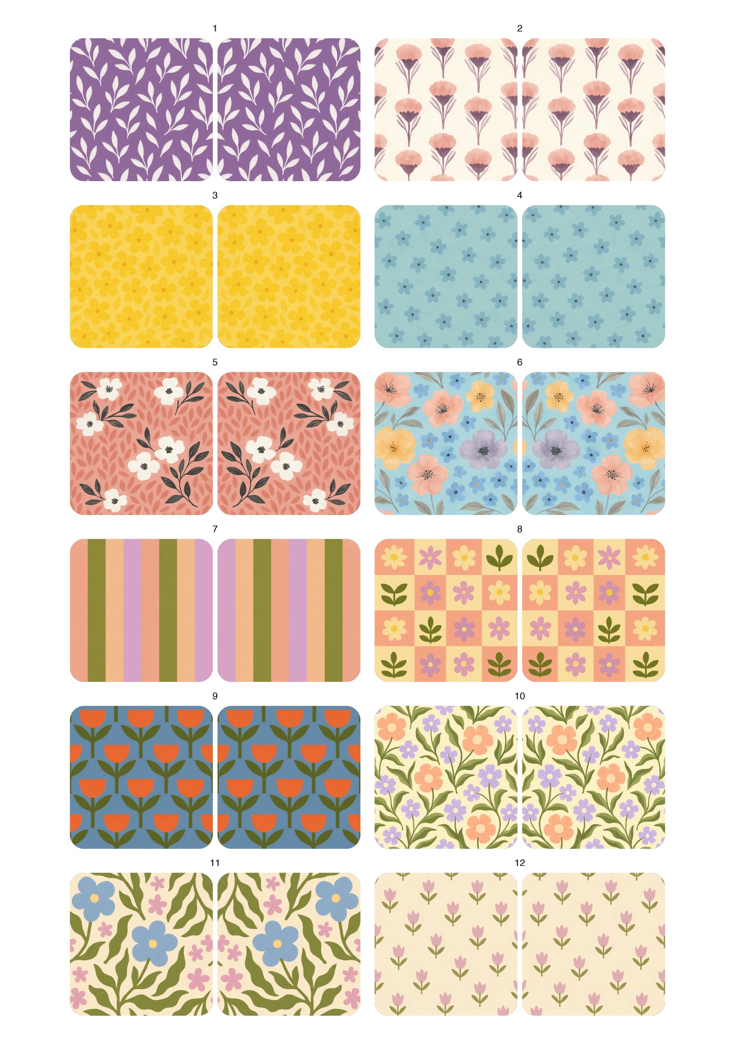 Decals, Botanic Reverie Ceramic decals - Enamel Decal - Fusible Decal - Glass Fusing Decal ~ Waterslide Decal 10012