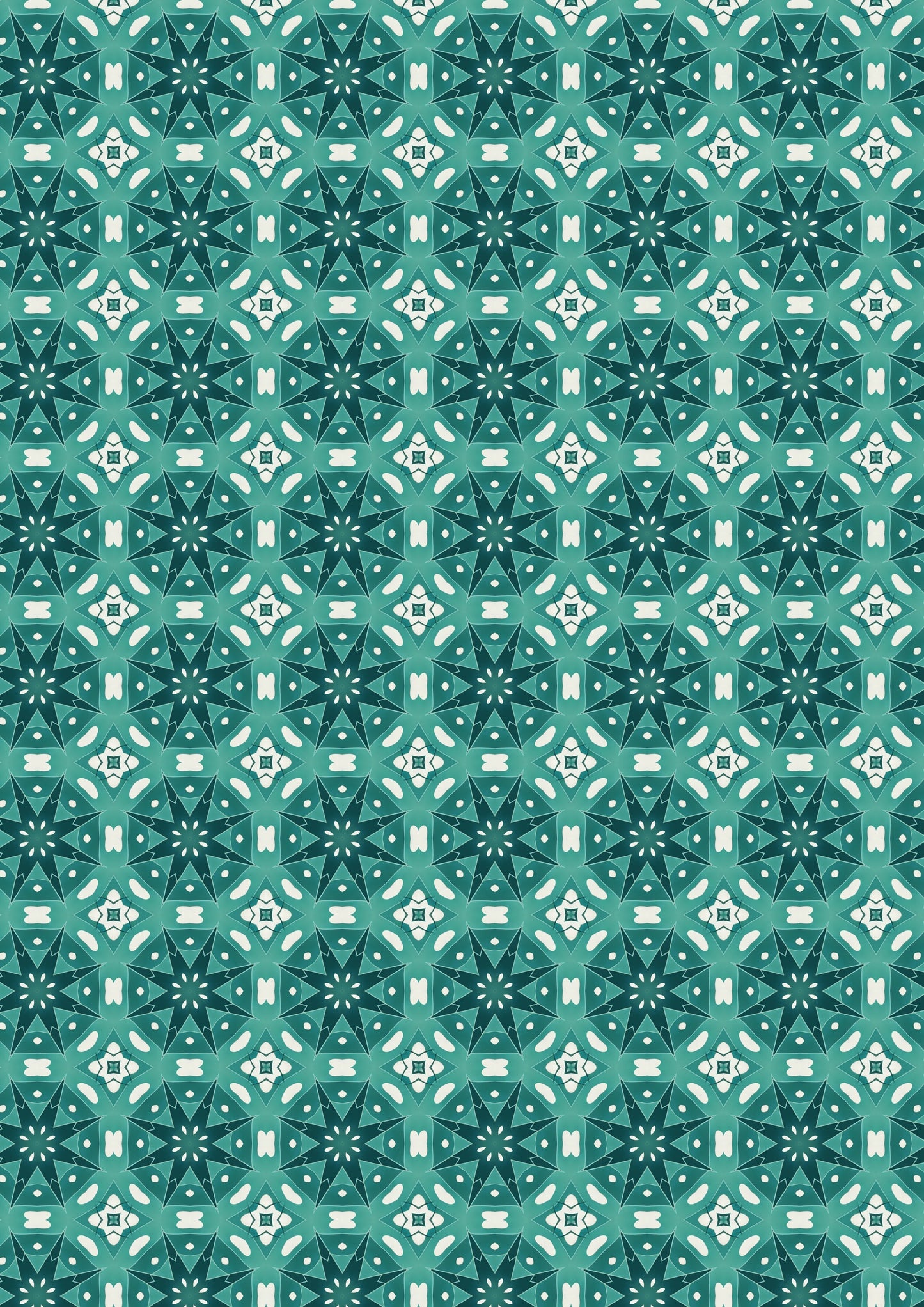 Decals, Teal Medallion Background Ceramic decals - Enamel Decal - Fusible Decal - Glass Fusing Decal ~ Waterslide Decal 10017