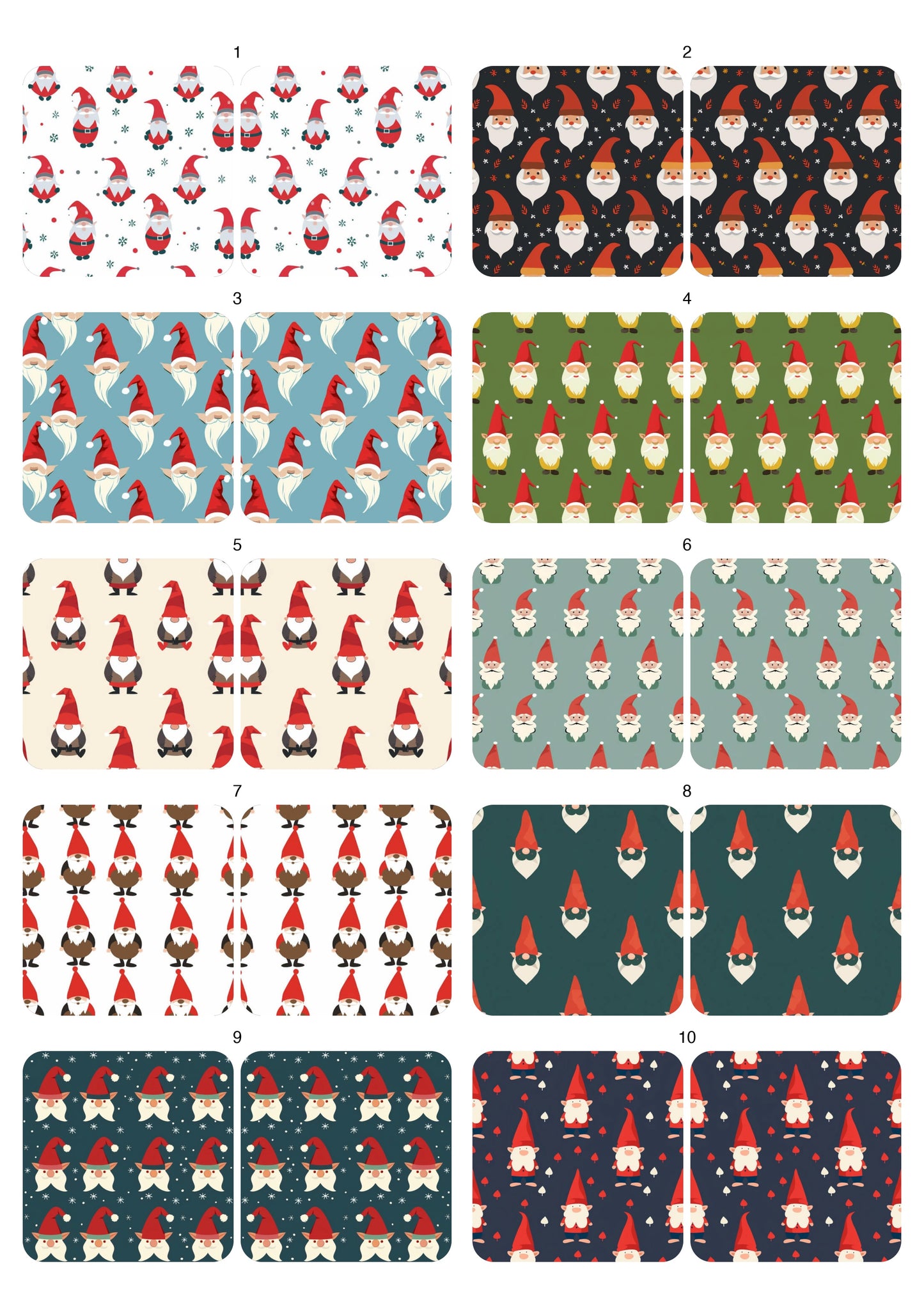 Decals, Gnomes Ceramic decals - Enamel Decal - Fusible Decal - Glass Fusing Decal ~ Waterslide Decal 10025