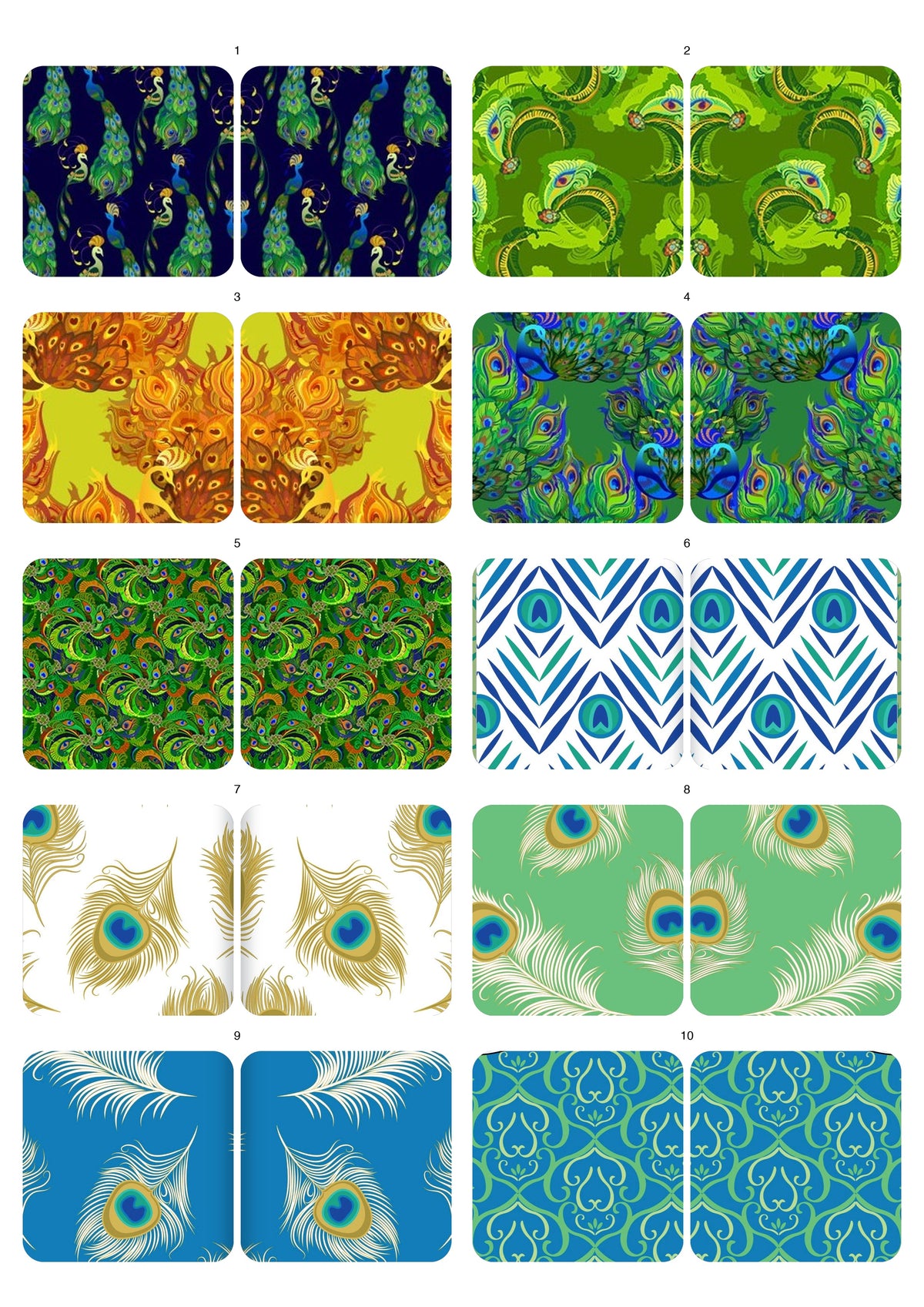 Decals, Peacock Ceramic decals - Enamel Decal - Fusible Decal - Glass Fusing Decal ~ Waterslide Decal 10029