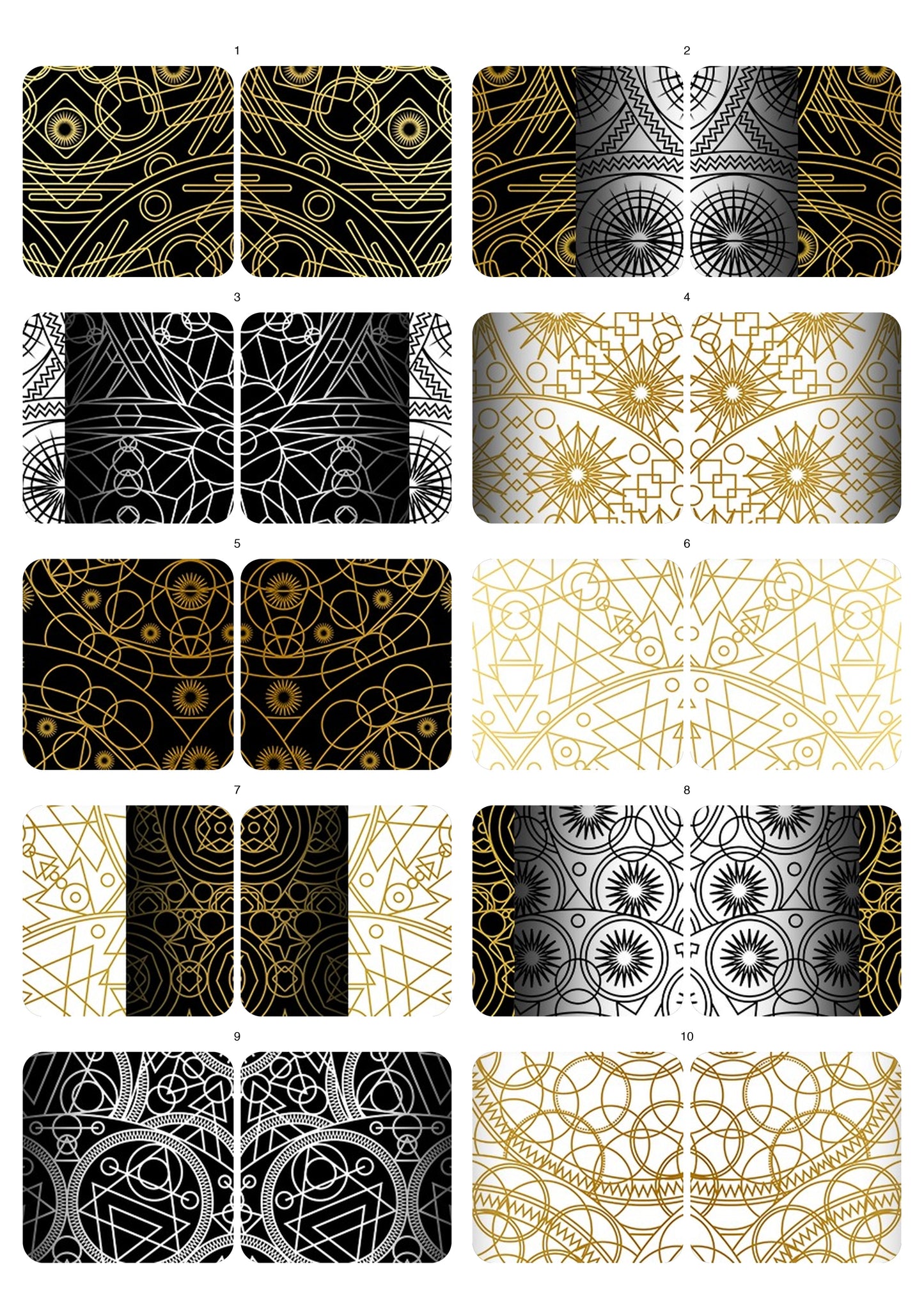 Decals, Mandala Ceramic decals - Enamel Decal - Fusible Decal - Glass Fusing Decal ~ Waterslide Decal 10030