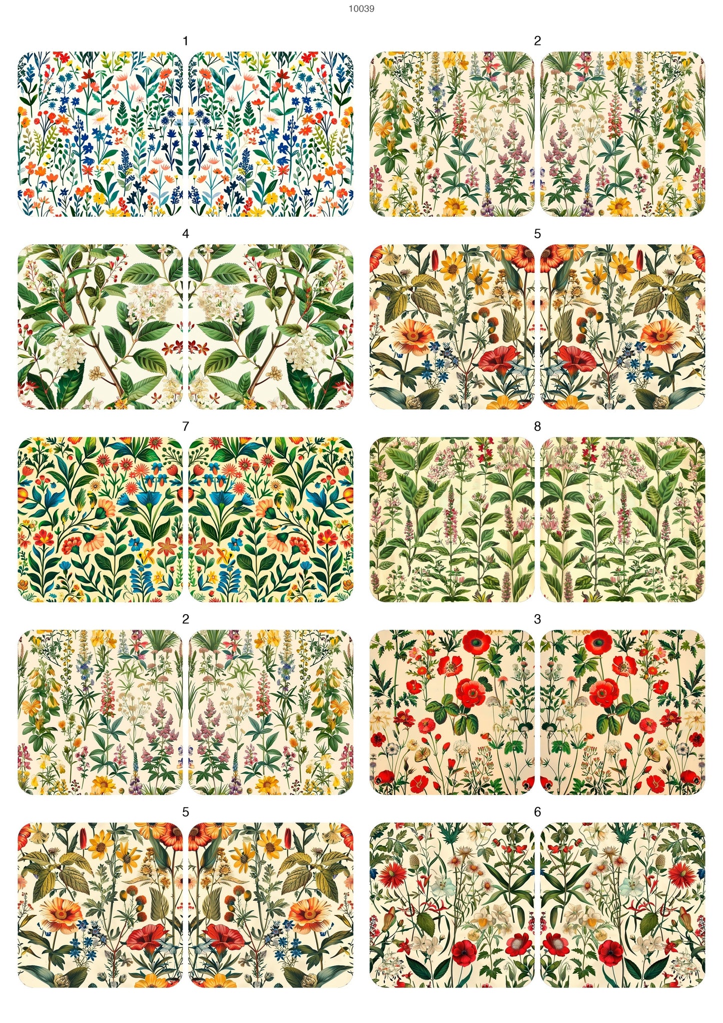 Decals, Vintage Botanical Ceramic decals - Enamel Decal - Fusible Decal - Glass Fusing Decal ~ Waterslide Decal 10039