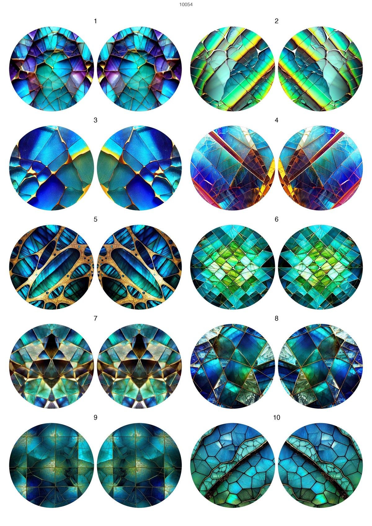 Decals, Crystal Geode Two Ceramic decals - Enamel Decal - Fusible Decal - Glass Fusing Decal ~ Waterslide Decal 10054