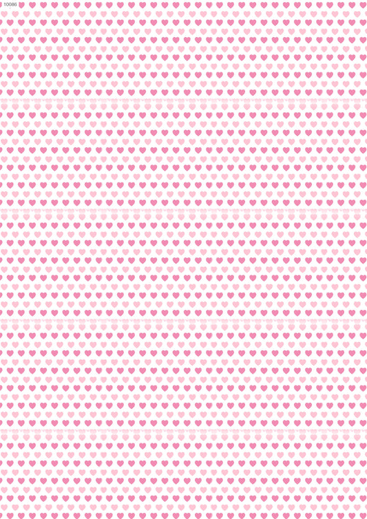 Valentine Hearts Full Waterslide Decal - Ceramic, Enamel & Glass Fusing Overglaze Decal Sheet 10086