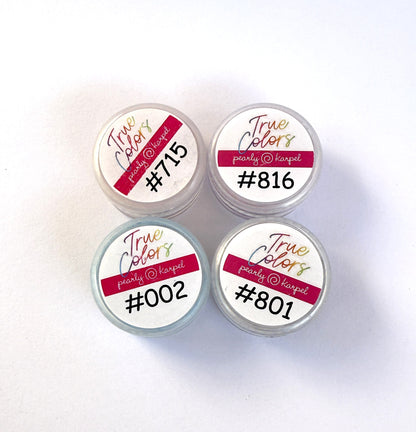 True Colors enamel paint, four 1 g jars