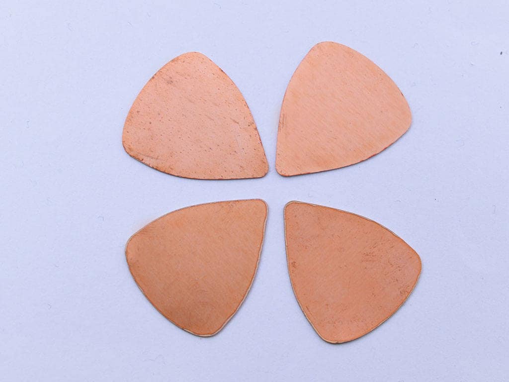Copper Blanks - 08# Round triangle copper blank - 24 Gauge, Solid