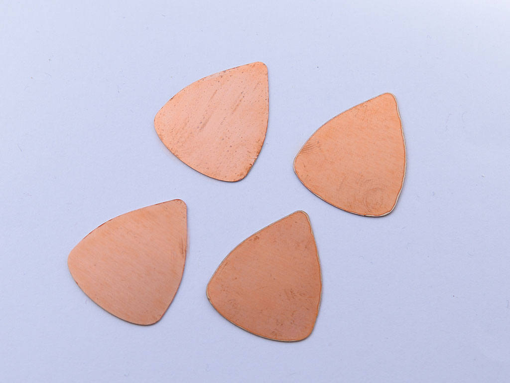 Copper Blanks - 08# Round triangle copper blank - 24 Gauge, Solid
