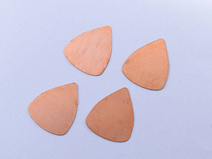 Copper Blanks - 08# Round triangle copper blank , stamped, solid copper, enamle stamping blank, personalized , copper blank, raw copper