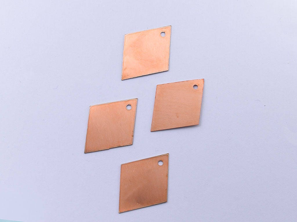 Copper Blanks - 19# Subsidized copper blank , stamped, solid copper, enamel stamping blank, personalized , copper blank, raw copper