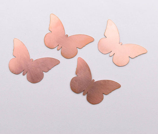 Copper Blanks - 09# Butterfly copper blank, 24 Gauge, Solid