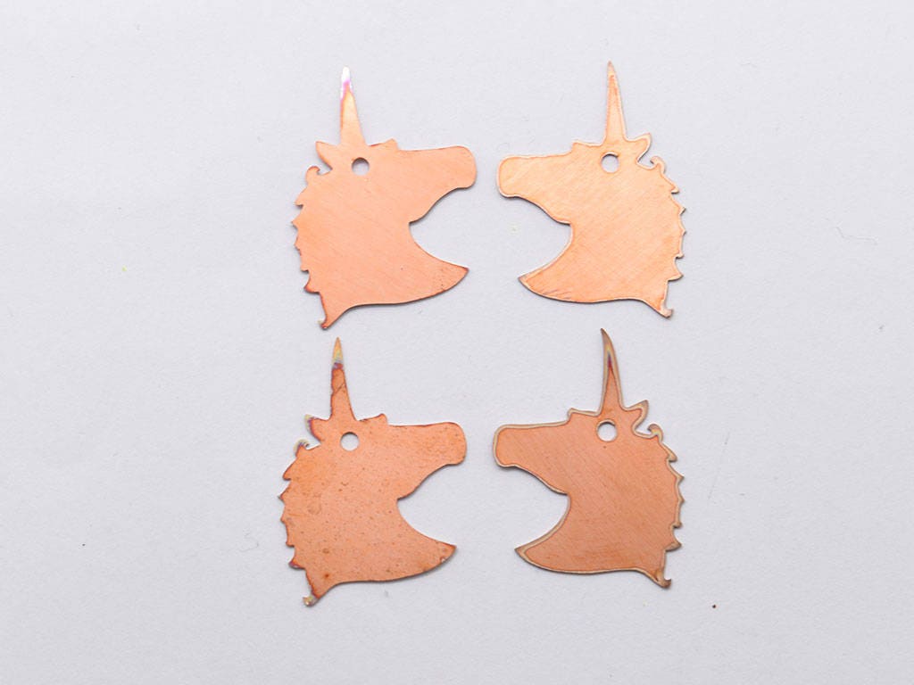 Copper Blanks - 49# Unicorn copper blank , stamped enamel , solid copper, stamping blank, personalized , copper blank, raw copper