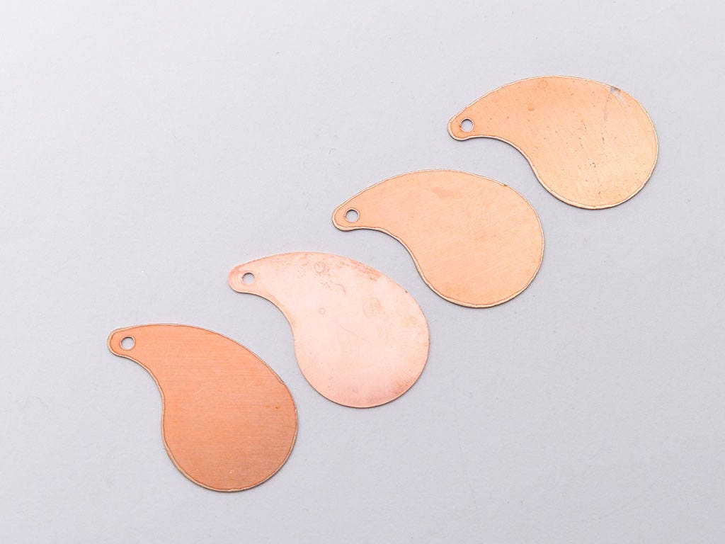 Copper Blanks - 64# Drop copper blank , stamped enamel , solid copper, stamping blank, personalized , copper blank, raw copper