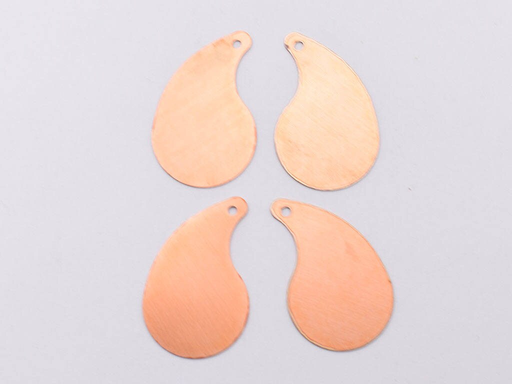 Copper Blanks - 64# Drop copper blank , stamped enamel , solid copper, stamping blank, personalized , copper blank, raw copper