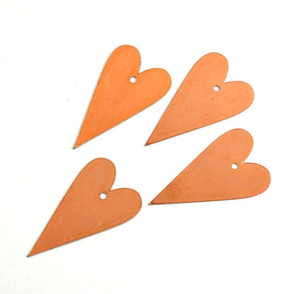 Copper Blanks - 13# Heart copper blank , stamped solid copper, round stamping blank, personalized , copper blank, raw copper