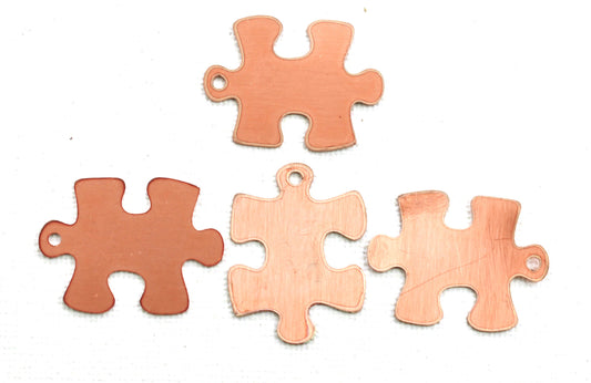 Copper Blanks - 61# Puzzle copper blank , stamped enamel , solid copper, stamping blank, personalized , copper blank, raw copper