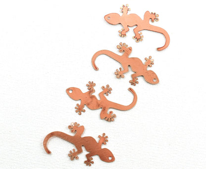Copper Blanks - 43#Lizard copper blank , stamped enamel , solid copper, stamping blank, personalized , copper blank, raw copper