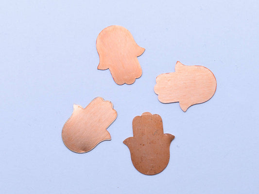 Copper Blanks 23# Hamsa copper blank, solid copper, enamel, stamping blank, personalized 24 Gauge, Solid, copper blank, raw copper