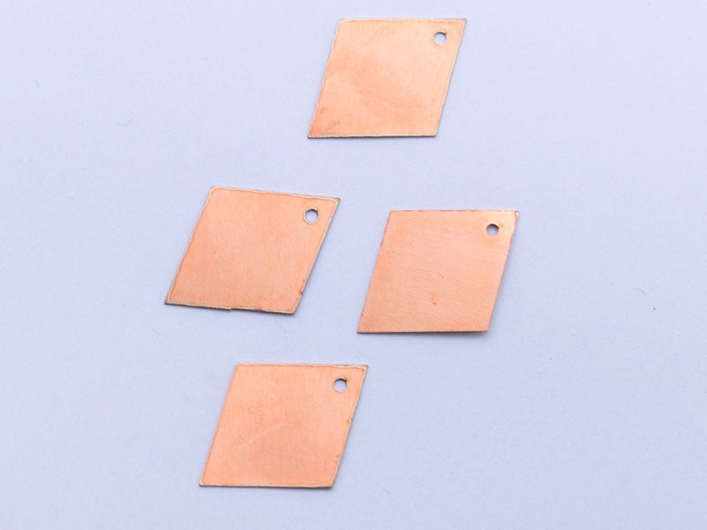 Copper Blanks - 19# Subsidized copper blank , stamped, solid copper, enamel stamping blank, personalized , copper blank, raw copper