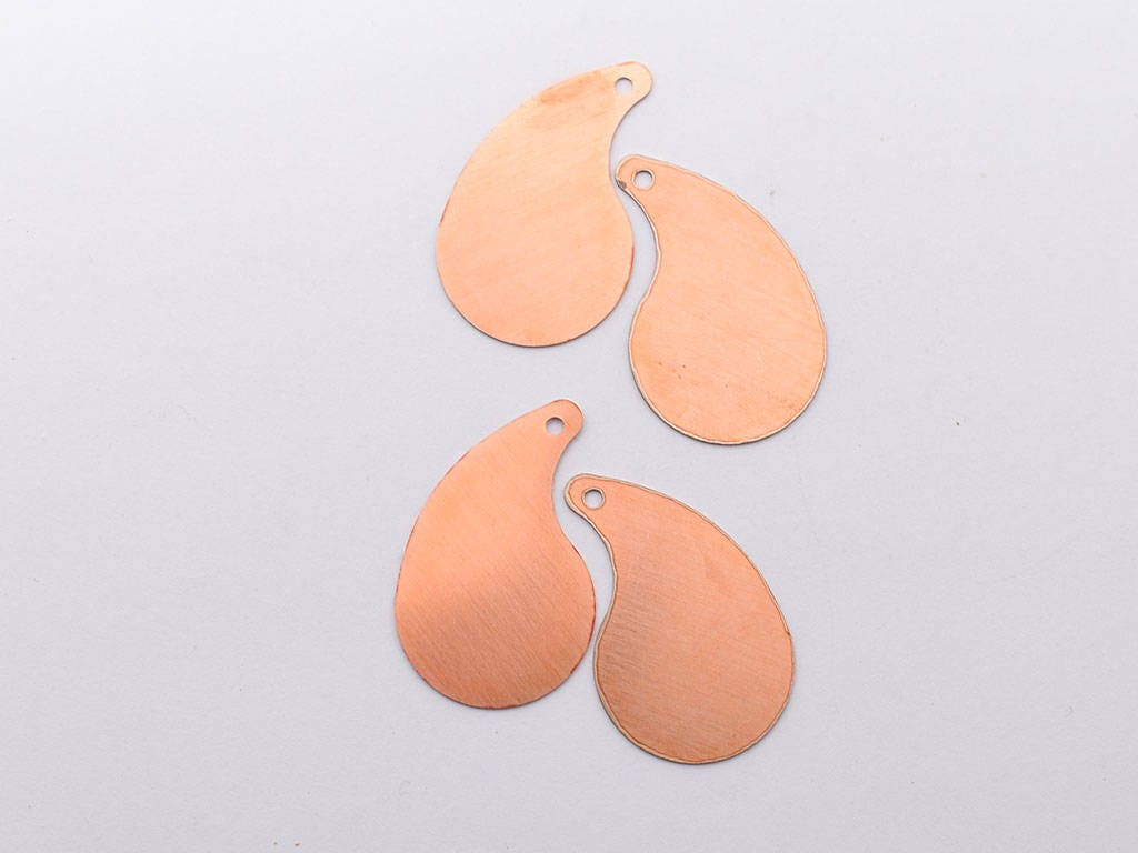 Copper Blanks - 64# Drop copper blank , stamped enamel , solid copper, stamping blank, personalized , copper blank, raw copper