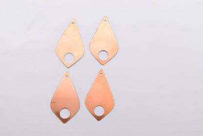 Copper Blanks - 5# Drop copper blank , stamped enamel , solid copper, stamping blank, personalized , copper blank, raw copper